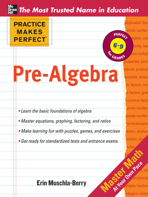 Title details for Pre-Algebra by Erin Muschla - Available